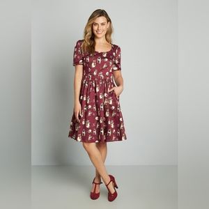 Modcloth What's the Scoop? A-Line Dress